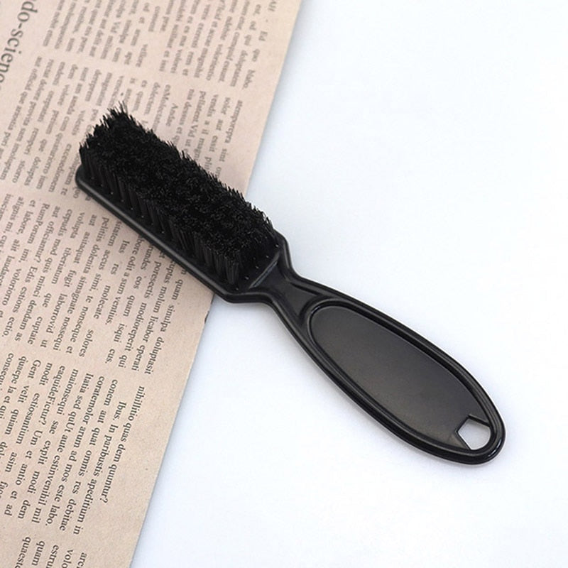 Black Small Vintage Oil Head Shape Carving Cleaning Brush