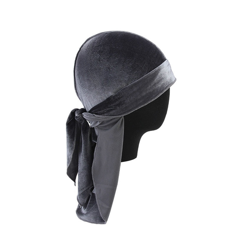 Unisex Long Men Women Velvet Breathable Durag