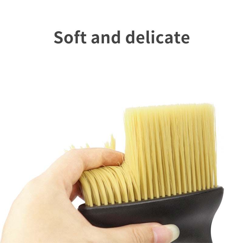 Soft Neck Duster Brush Salon Hairdressing Broken Hair Brush For Hair Cleaning