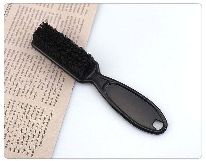 Black Small Vintage Oil Head Shape Carving Cleaning Brush