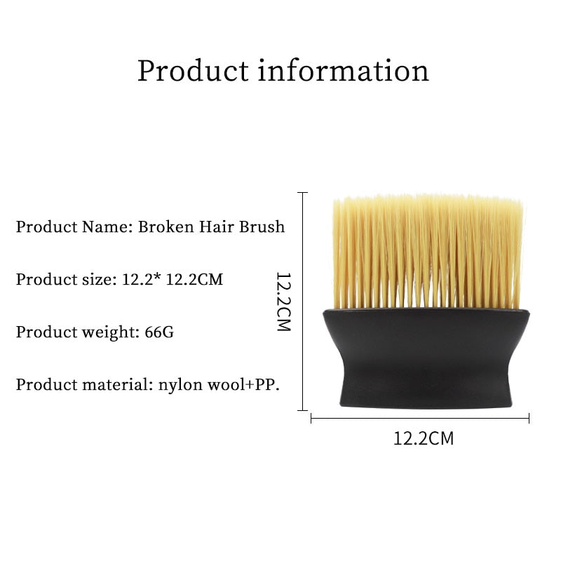 Soft Neck Duster Brush Salon Hairdressing Broken Hair Brush For Hair Cleaning