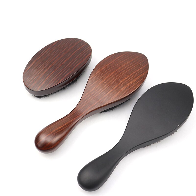 Hot Sale Wooden 100% Boar Bristle 360 Curved Wave Hair Brush