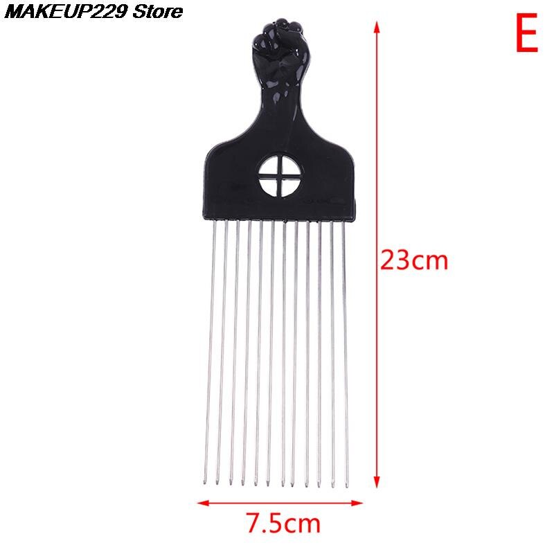 Black Fist Afro Metal Comb African Hair Pik Comb Brush Salon Hairdressing Hairstyle Styling Tool Hair Accessories