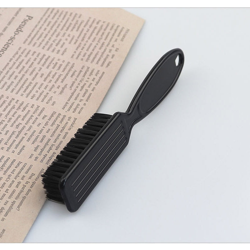 Black Small Vintage Oil Head Shape Carving Cleaning Brush