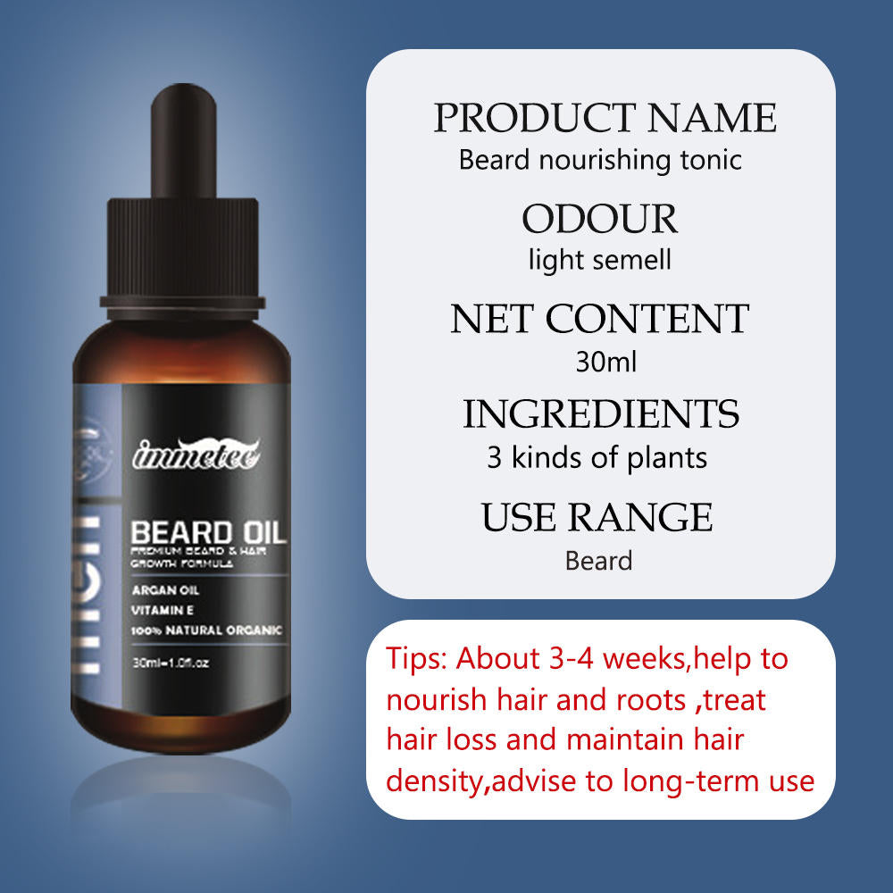 30ml Natural Effective Beard/Hair Growth Essential Oil