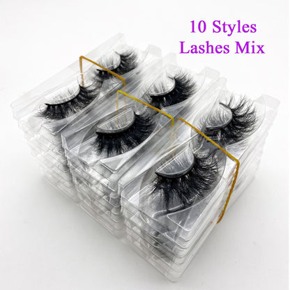 Wholesale 20/30/40/50Pairs Eyelashes 3D Mink Lashes