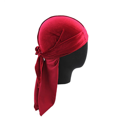 Unisex Long Men Women Velvet Breathable Durag