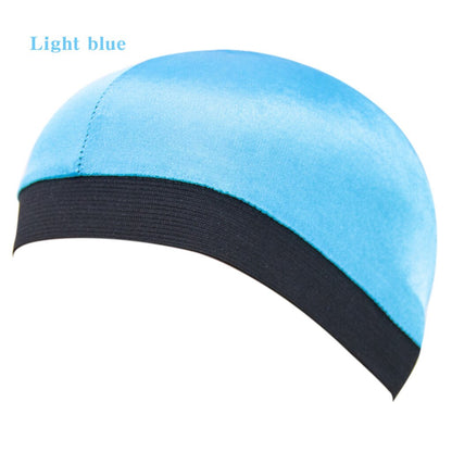 Solid Color Wave Caps With Durag for Men/Women Headwear Soft Elastic Breathable Beanie