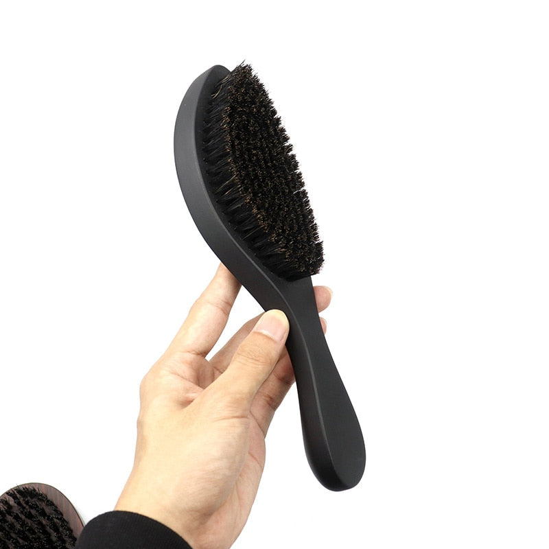 Hot Sale Wooden 100% Boar Bristle 360 Curved Wave Hair Brush