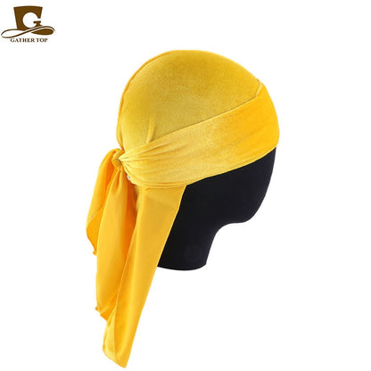 Unisex Long Men Women Velvet Breathable Durag