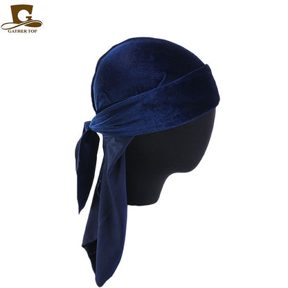 Unisex Long Men Women Velvet Breathable Durag