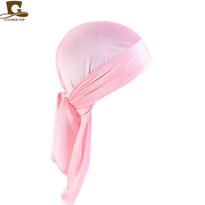 Unisex Long Men Women Velvet Breathable Durag