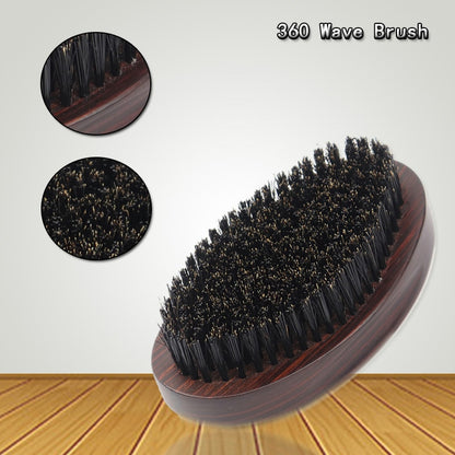 Hot Sale Wooden 100% Boar Bristle 360 Curved Wave Hair Brush