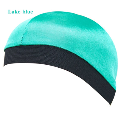 Solid Color Wave Caps With Durag for Men/Women Headwear Soft Elastic Breathable Beanie