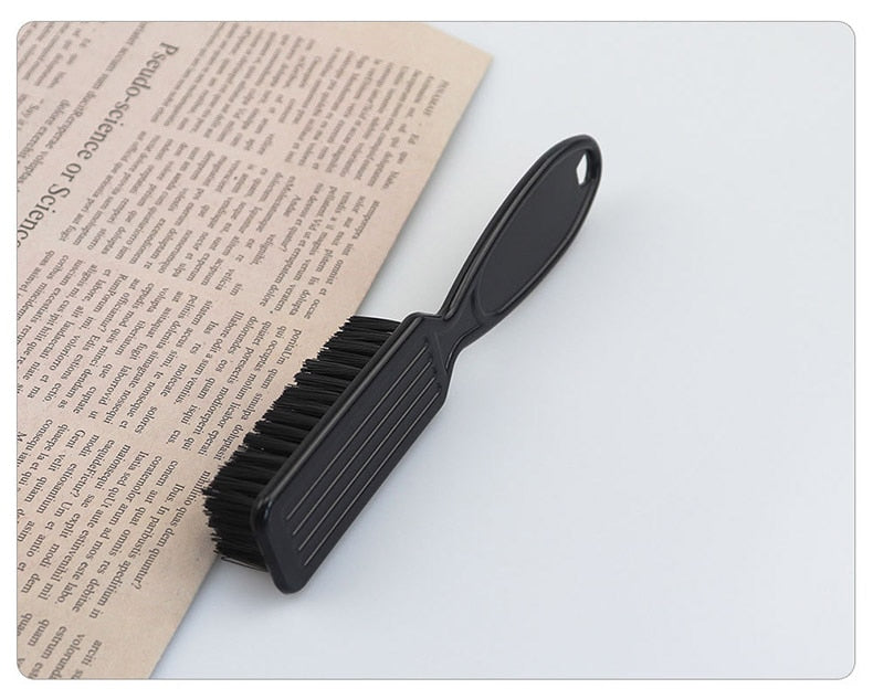 Black Small Vintage Oil Head Shape Carving Cleaning Brush