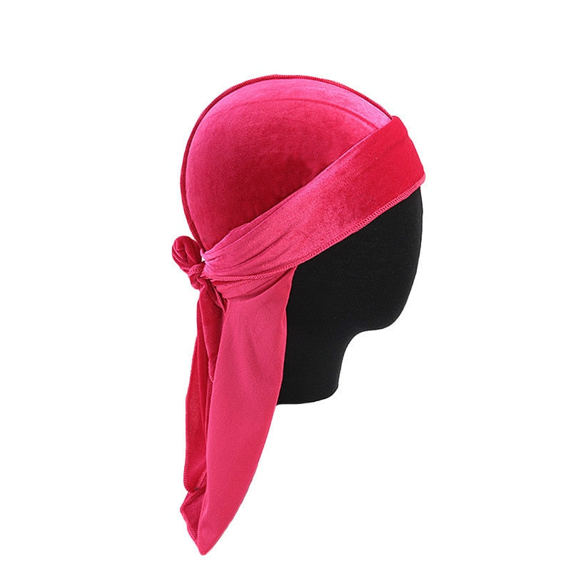 Unisex Long Men Women Velvet Breathable Durag