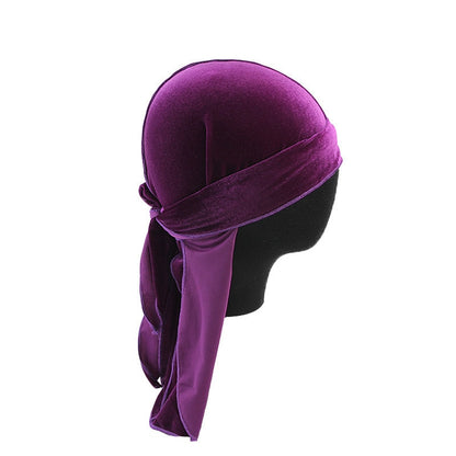 Unisex Long Men Women Velvet Breathable Durag