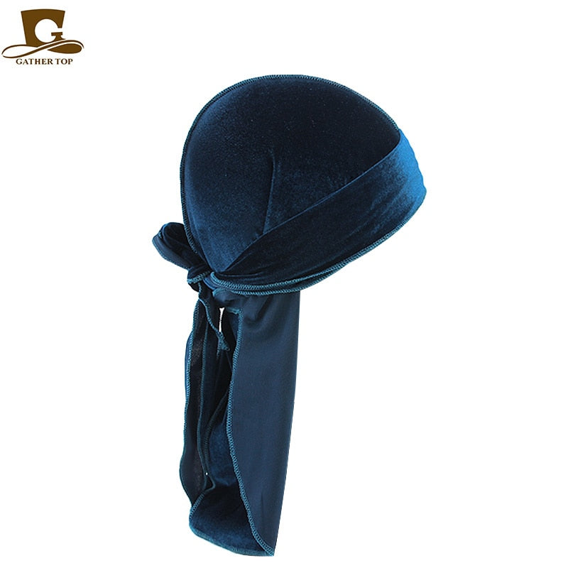 Unisex Long Men Women Velvet Breathable Durag