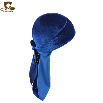 Unisex Long Men Women Velvet Breathable Durag