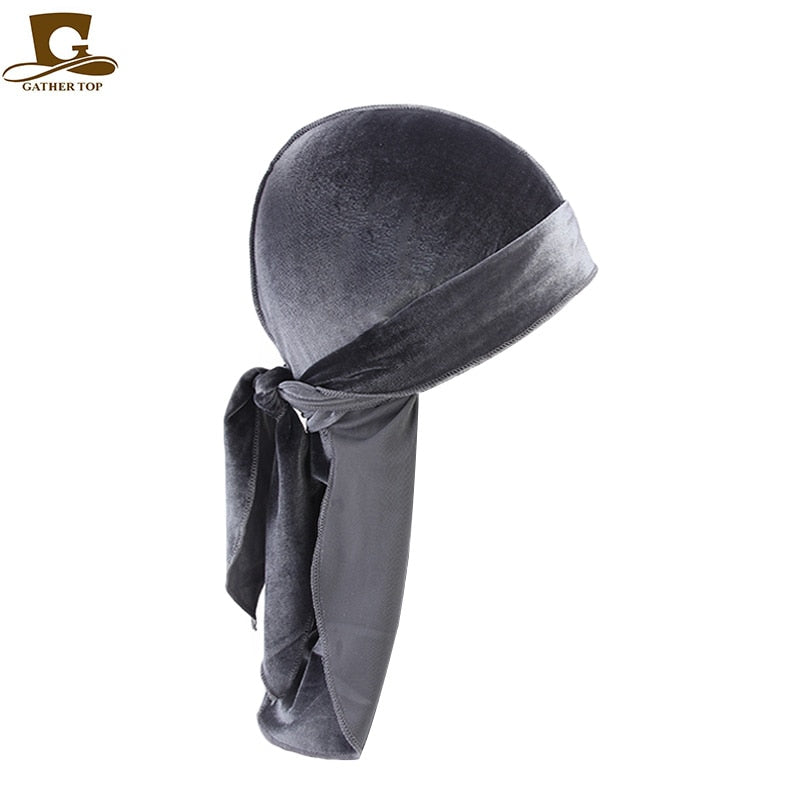 Unisex Long Men Women Velvet Breathable Durag