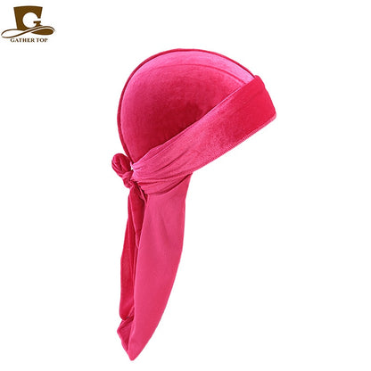 Unisex Long Men Women Velvet Breathable Durag