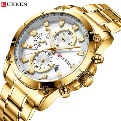 Luxury Business Automatic Date Men's Waterproof Watch + Box