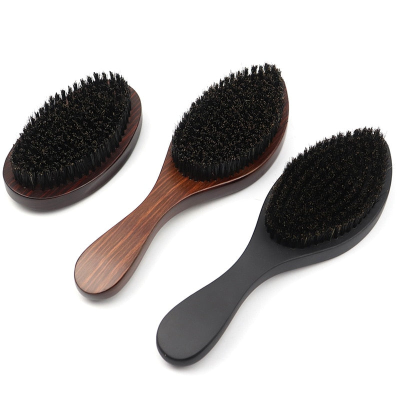 Hot Sale Wooden 100% Boar Bristle 360 Curved Wave Hair Brush