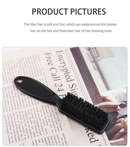 Black Small Vintage Oil Head Shape Carving Cleaning Brush