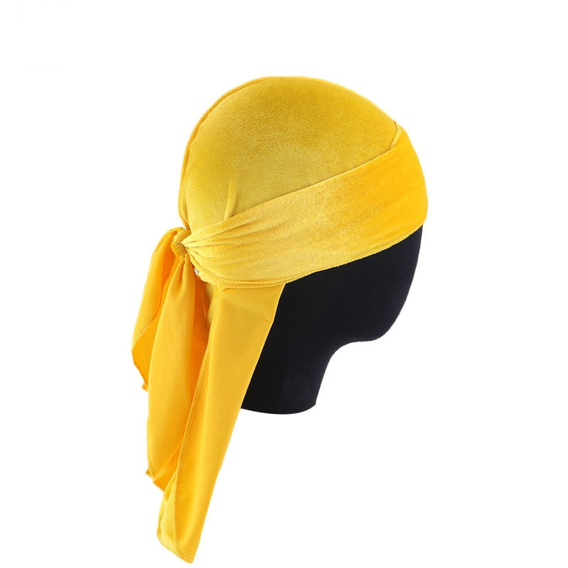 Unisex Long Men Women Velvet Breathable Durag