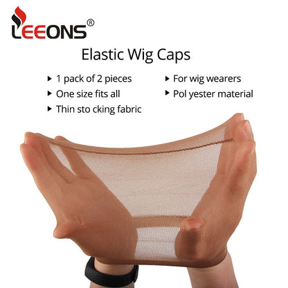 10Pack(20pcs) Wig Cap Elastic Nylon Stocking Caps Stretchy Stocking Wig Caps Breathable For Girls Women