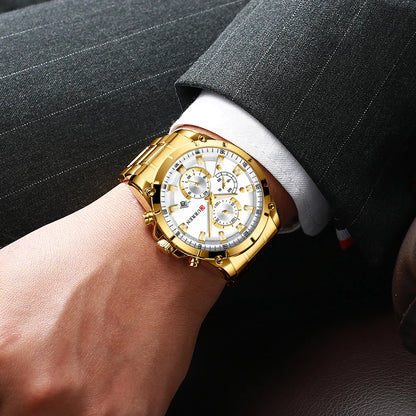 Luxury Business Automatic Date Men's Waterproof Watch + Box