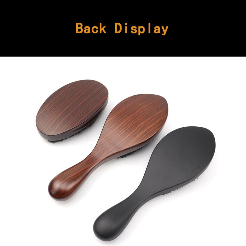 Hot Sale Wooden 100% Boar Bristle 360 Curved Wave Hair Brush