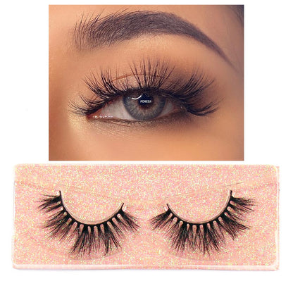 Mink Lashes Fluffy Dramatic Wispy False Fake Eyelashes Cross Lash Extension Natural Soft 3D Mink