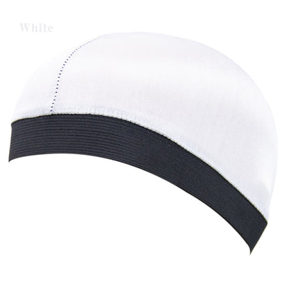 Solid Color Wave Caps With Durag for Men/Women Headwear Soft Elastic Breathable Beanie