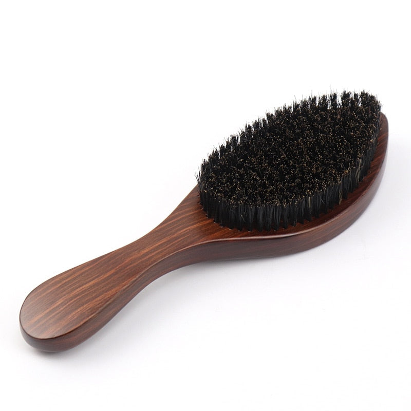 Hot Sale Wooden 100% Boar Bristle 360 Curved Wave Hair Brush