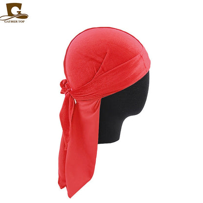 Unisex Long Men Women Velvet Breathable Durag