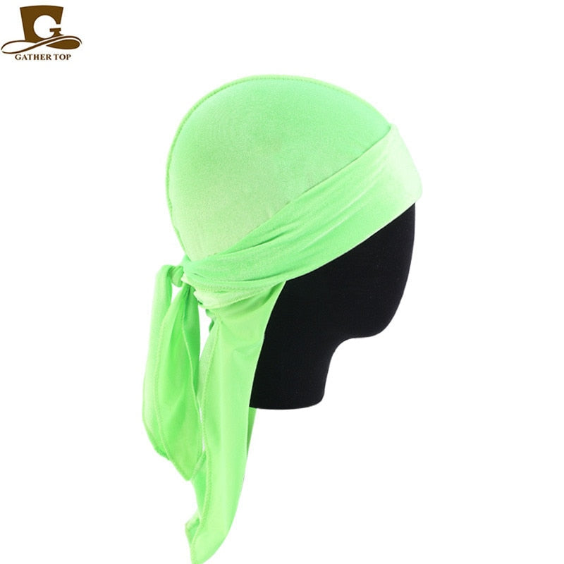 Unisex Long Men Women Velvet Breathable Durag