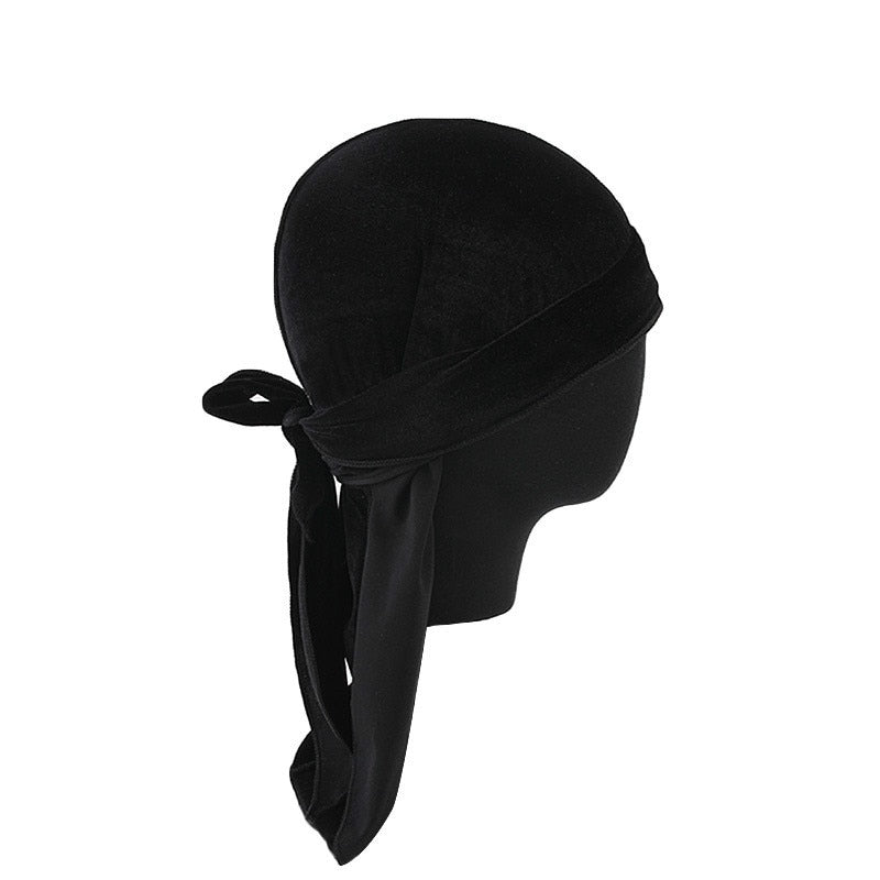 Unisex Long Men Women Velvet Breathable Durag