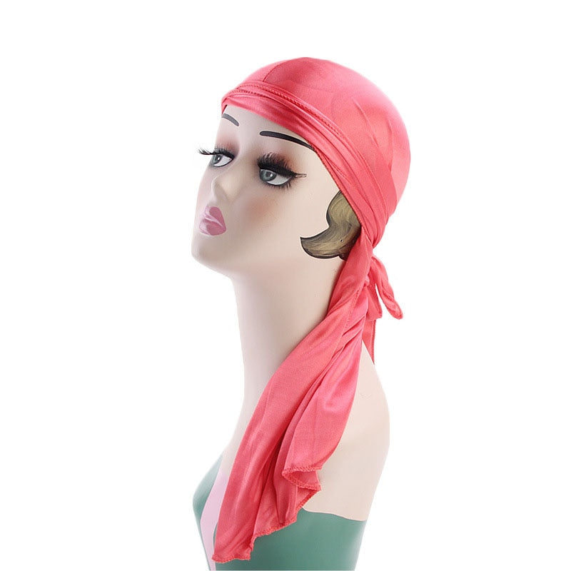 Unisex Men Women Silk Durag Headwear