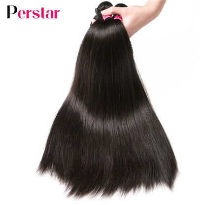 Peruvian Hair Straight Bundles Human Hair Extension 1/3/4 Pcs Natural Color 8-32 Inch