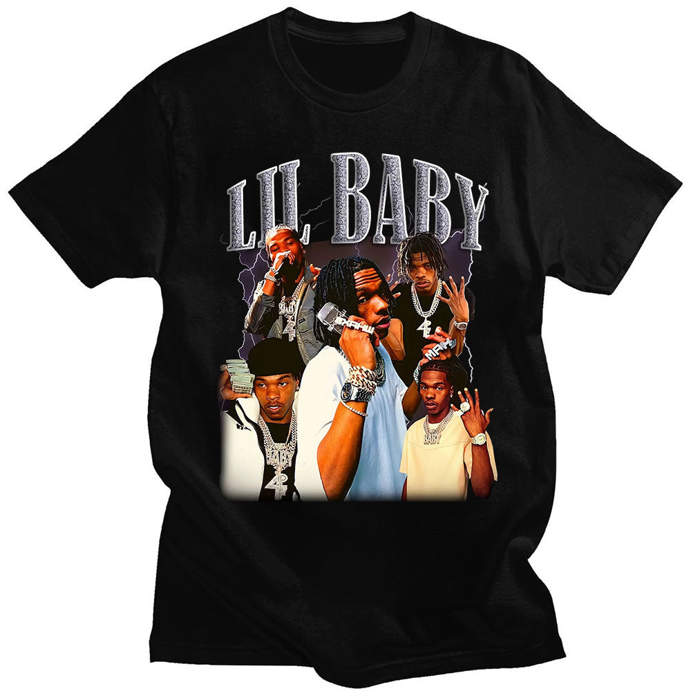 Oversized Vintage Graphic Lil Baby T Shirts