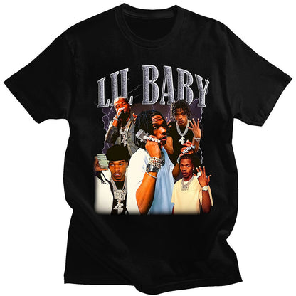 Oversized Vintage Graphic Lil Baby T Shirts