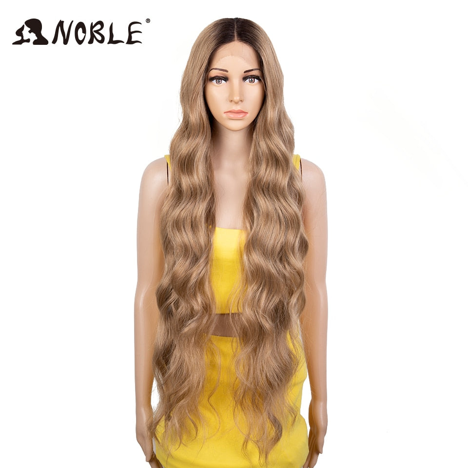 e Lace Wig Synthetic Wigs For Women 36Inch Lace Wig Wavy Wig Natural Hair Synthetic Wig Cosplay Synthetic Lace Front Wig