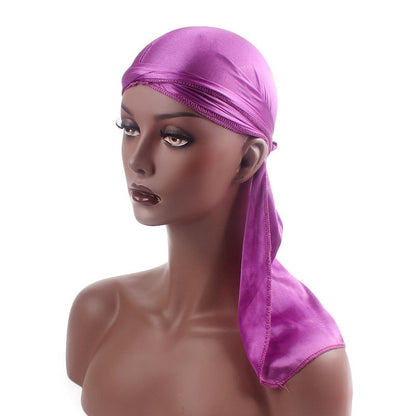 Unisex Men Women Silk Durag Headwear