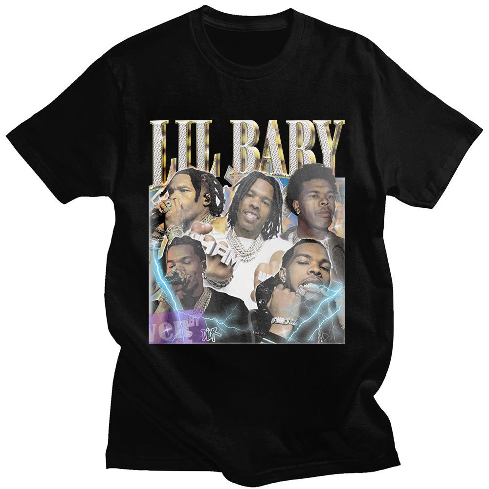 Oversized Vintage Graphic Lil Baby T Shirts