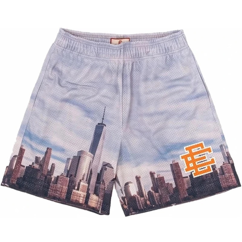 New York City Skyline EE Men's Casual Shorts