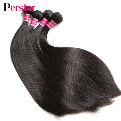 Peruvian Hair Straight Bundles Human Hair Extension 1/3/4 Pcs Natural Color 8-32 Inch