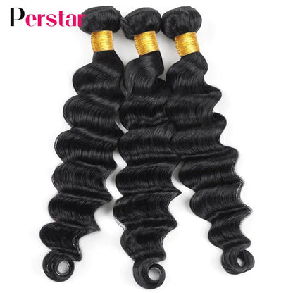 Loose Deep Wave Bundles Human Hair Bundles 1/3/4 PCS Brazilian Hair Extensions Loose Deep Hair Weave Bundles Human Hair