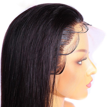 13x4 Transparent Lace 100%  Human Hair Lace Frontal Wigs