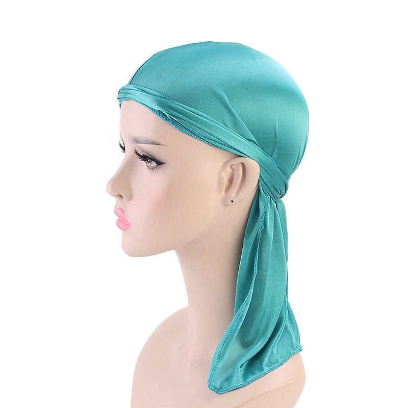 Unisex Men Women Silk Durag Headwear